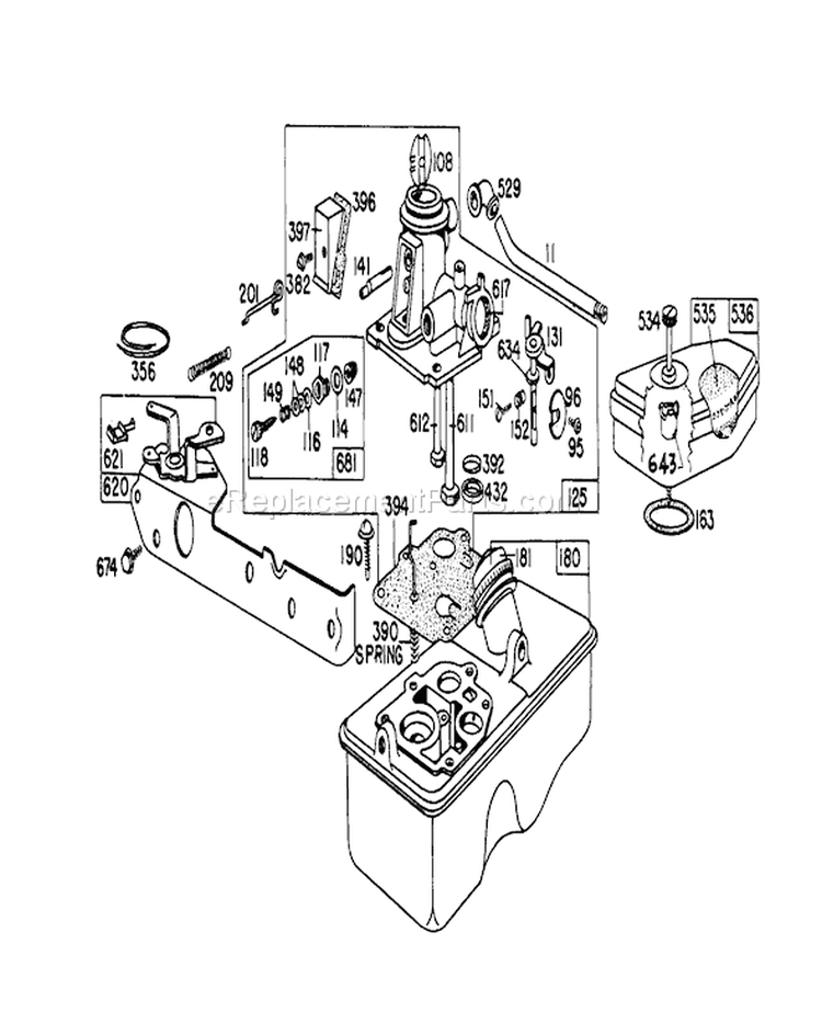 Page B Diagram and Parts List for 20698 8000001-8999999 - 1978 Toro Lawn Mower