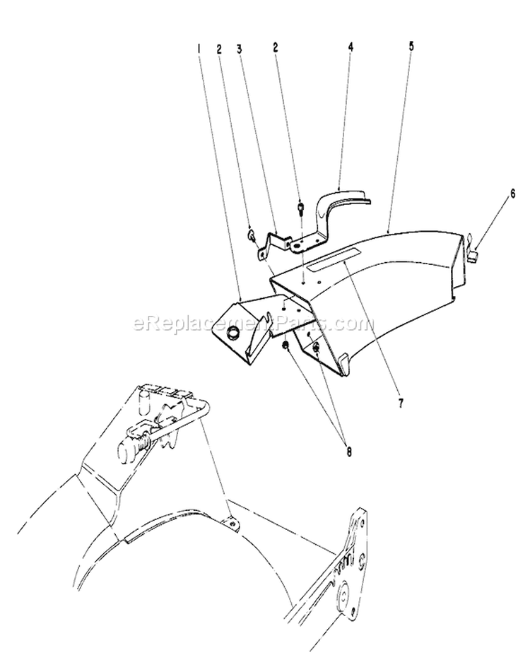 Page J Diagram and Parts List for 20705 3000001-3999999 - 1983 Toro Lawn Mower