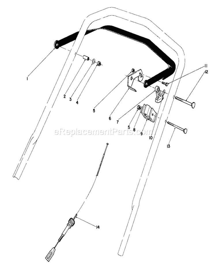 Page L Diagram and Parts List for 20705 3000001-3999999 - 1983 Toro Lawn Mower