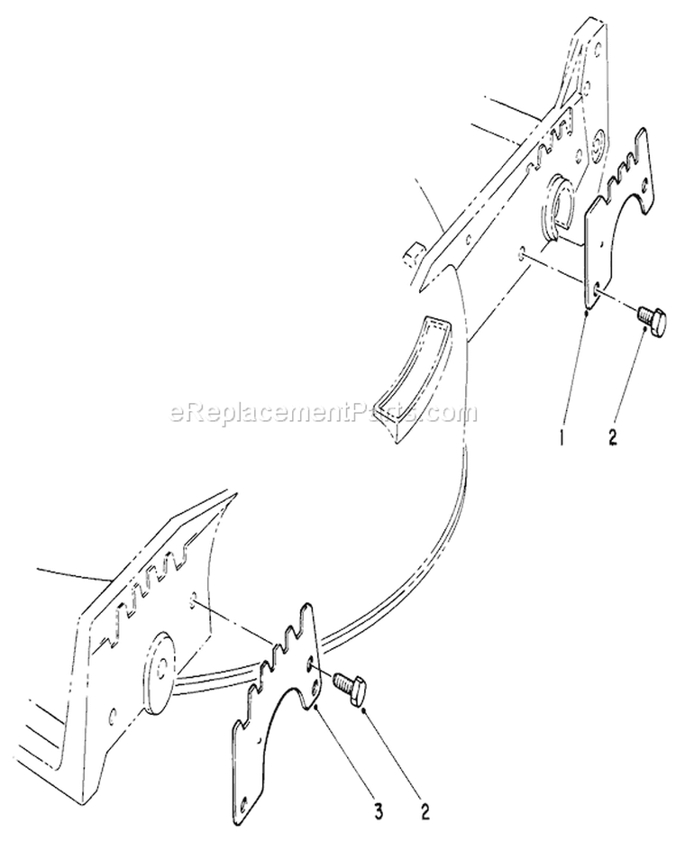 Wear Plate Kit Diagram and Parts List for 20705 4000001-4999999 - 1984 Toro Lawn Mower