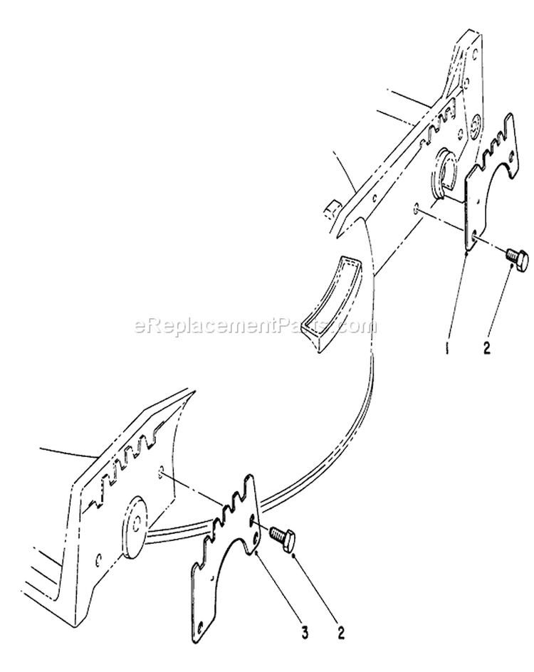 Wear Plate Kit Diagram and Parts List for 20705 5000001-5999999 - 1985 Toro Lawn Mower