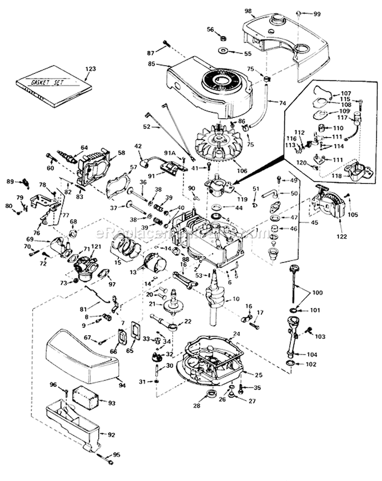 Page C Diagram and Parts List for 20705 9000001-9999999 - 1979 Toro Lawn Mower