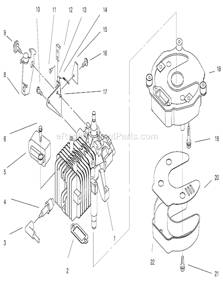 Page F Diagram and Parts List for 20710 7000001-7999999 - 1997 Toro Lawn Mower