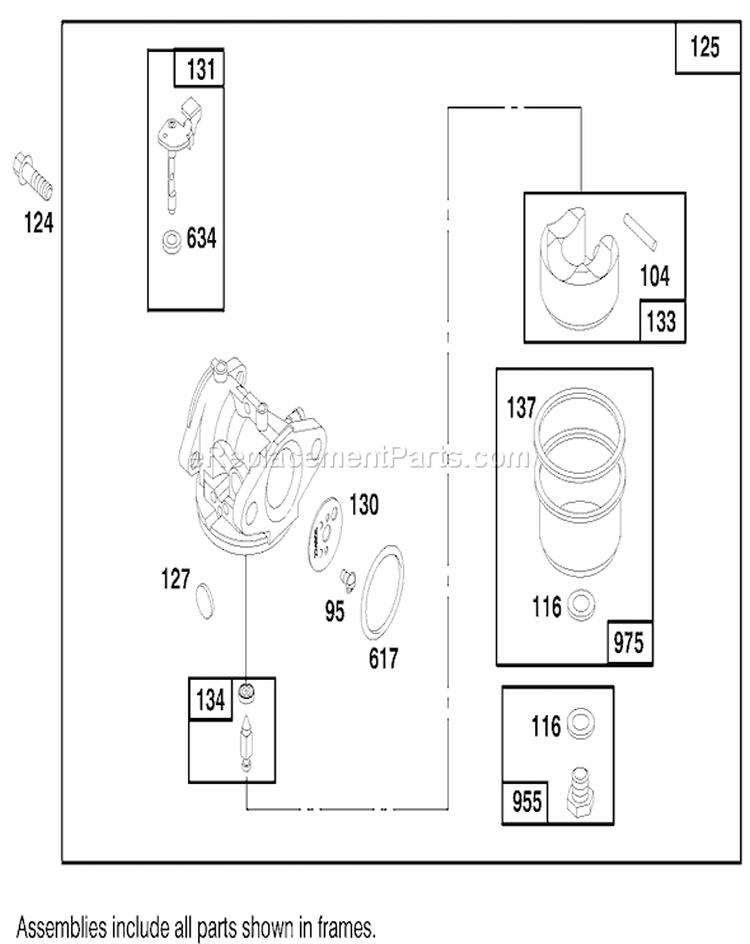 Page D Diagram and Parts List for 20712 7900001-7999999 - 1997 Toro Lawn Mower