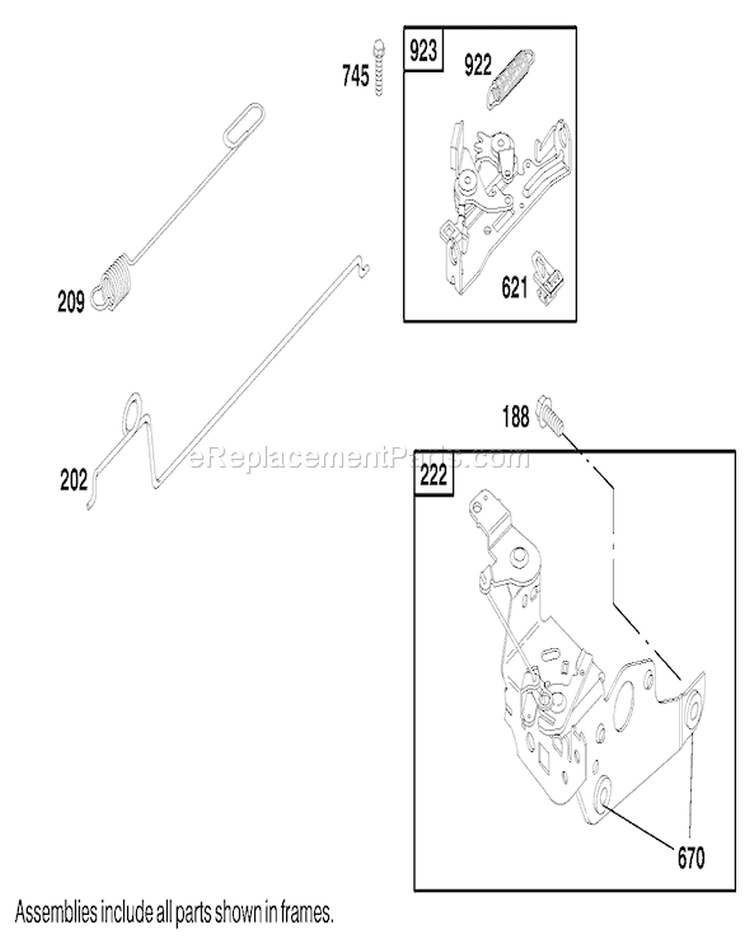 Page F Diagram and Parts List for 20713 9900001-9999999 - 1999 Toro Lawn Mower