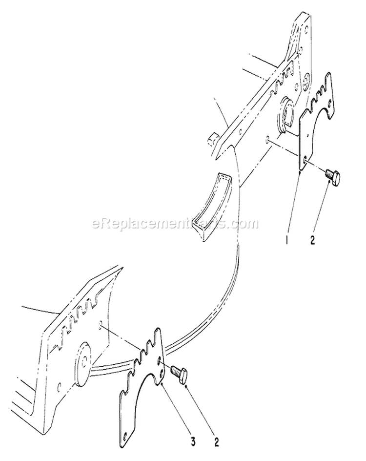 Wear Plate Diagram and Parts List for 20715C 5000001-5999999 - 1985 Toro Lawn Mower