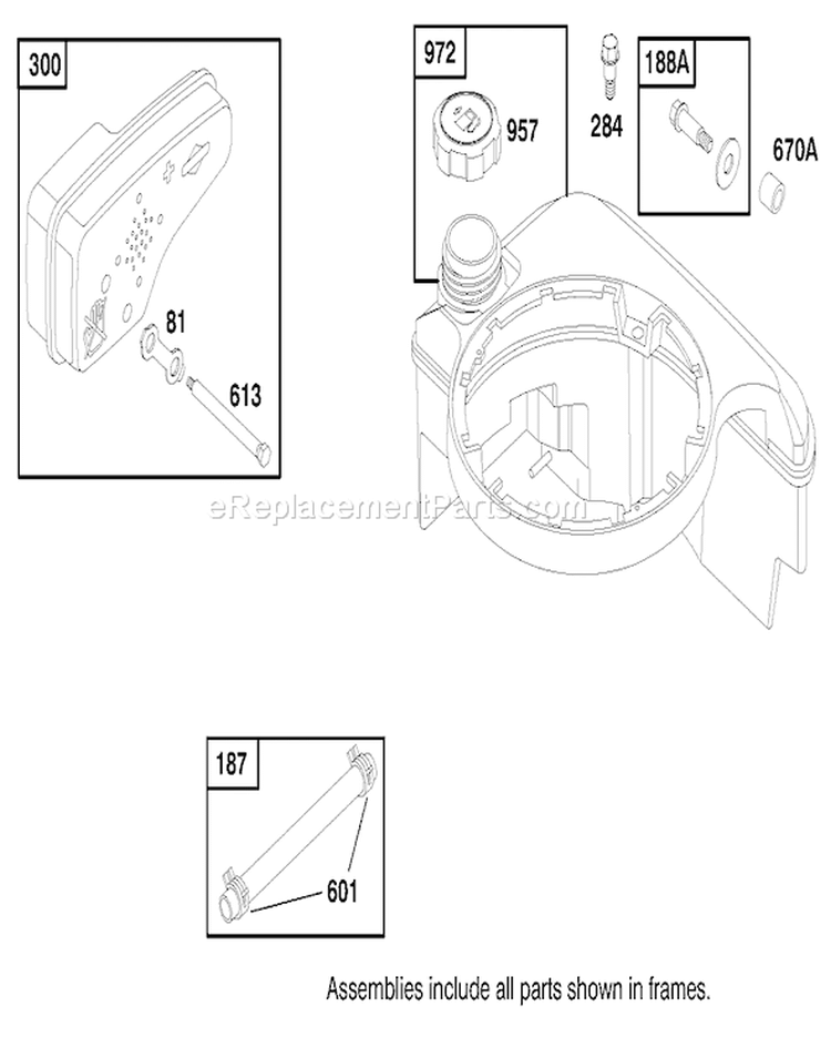 Page H Diagram and Parts List for 20716 8900001-8999999 - 1998 Toro Lawn Mower