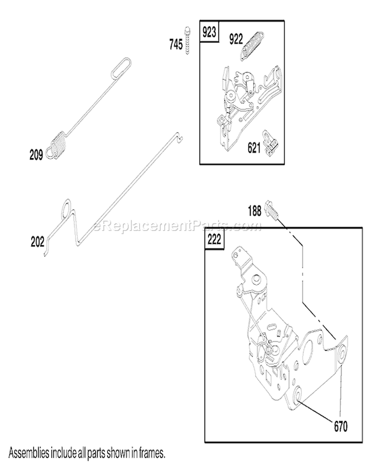 Page F Diagram and Parts List for 20716 9900001-9999999 - 1999 Toro Lawn Mower