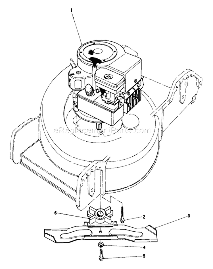 Engine Assembly Diagram and Parts List for 20742C 5000001-5999999 - 1985 Toro Lawn Mower