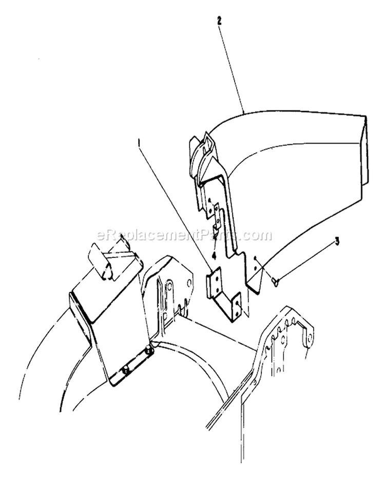 Side Discharge Kit Diagram and Parts List for 20742C 5000001-5999999 - 1985 Toro Lawn Mower