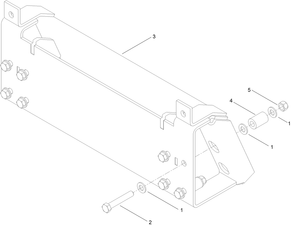 Plate Attachment Assembly No. 145-0171 Diagram and Parts List for 23126  Toro Lawn Tractor Accessories