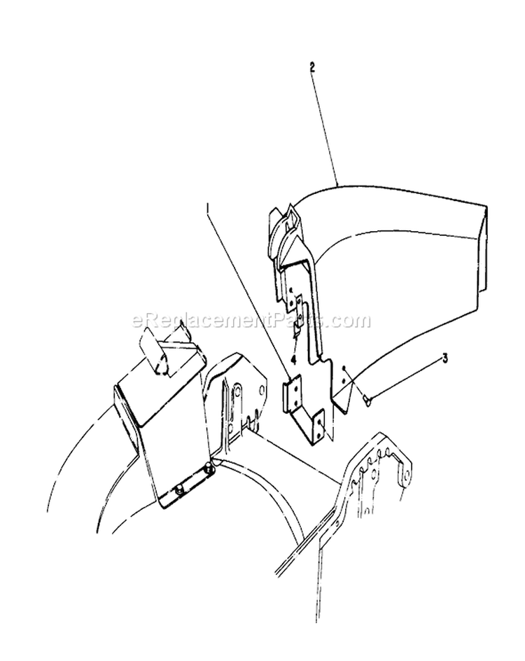 Side Discharge Kit Diagram and Parts List for 20745C 8000001-8999999 - 1988 Toro Lawn Mower