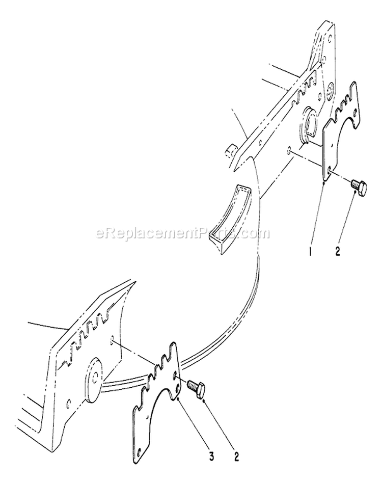 Wear Plate Kit Diagram and Parts List for 20747C 6000001-6999999 - 1986 Toro Lawn Mower