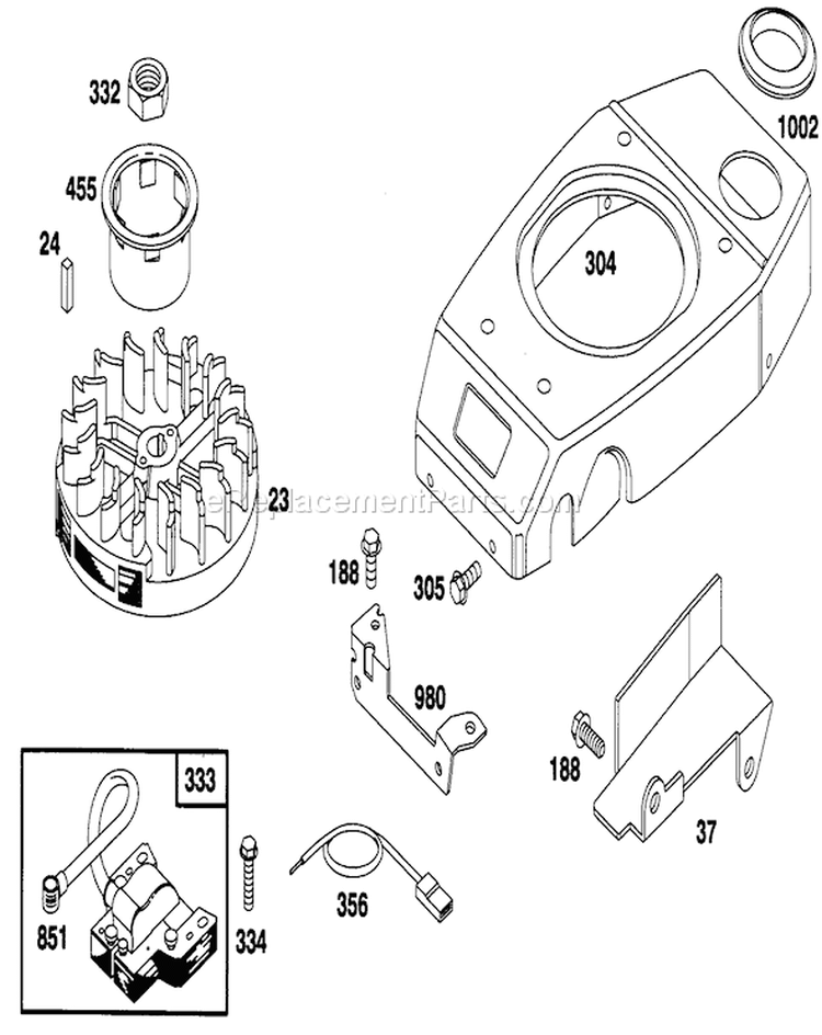 Page G Diagram and Parts List for 20761B 39000001-39999999 - 1993 Toro Lawn Mower