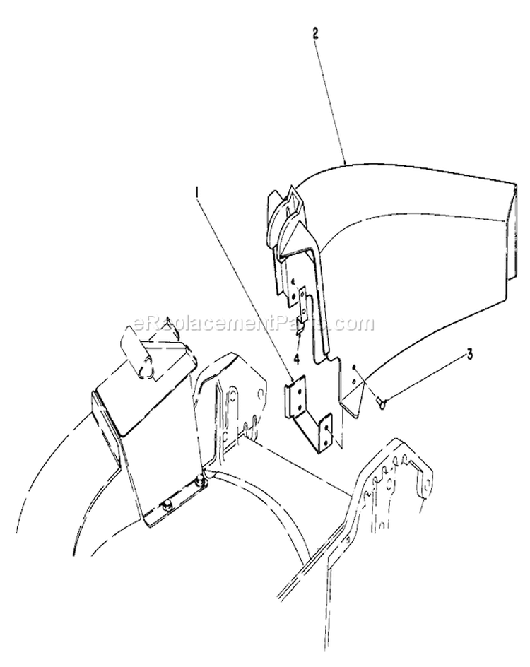 Side Discharge Kit Diagram and Parts List for 20762C 5000001-5999999 - 1985 Toro Lawn Mower