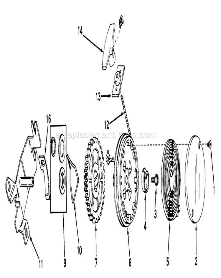 Starter Diagram and Parts List for 20762 0000001-0999999 - 1980 Toro Lawn Mower