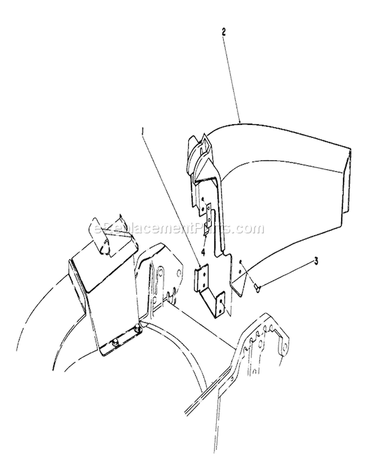 Side Discharge Kit Diagram and Parts List for 20762 3000001-3999999 - 1983 Toro Lawn Mower