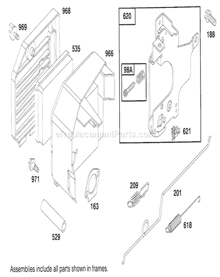 Page E Diagram and Parts List for 20764BC 49000001-49999999 - 1994 Toro Lawn Mower
