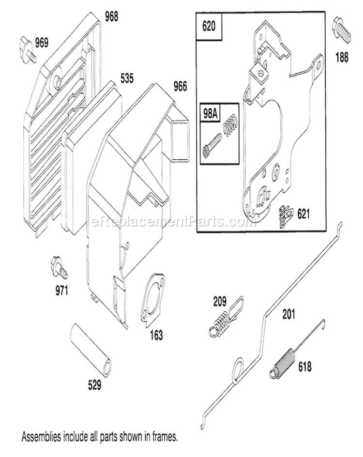 Page E Diagram and Parts List for 20764BC 59000001-59999999 - 1995 Toro Lawn Mower