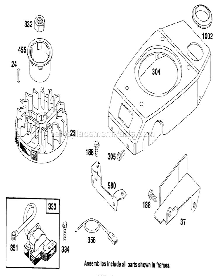 Page G Diagram and Parts List for 20764B 49000001-49999999 - 1994 Toro Lawn Mower