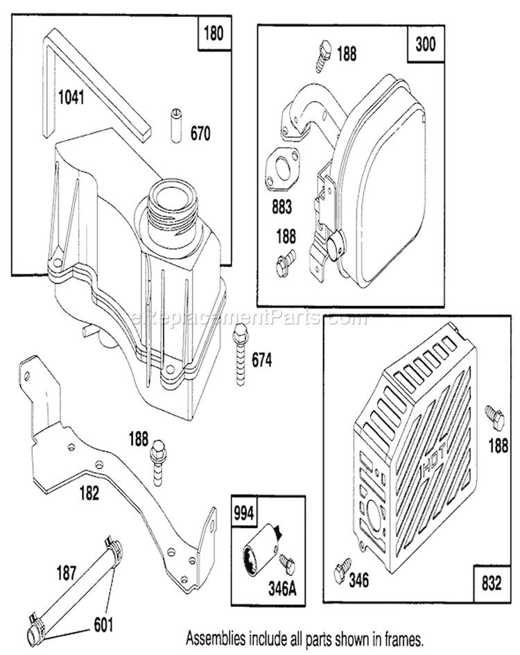 Page H Diagram and Parts List for 20766BC 49000001-49999999 - 1994 Toro Lawn Mower