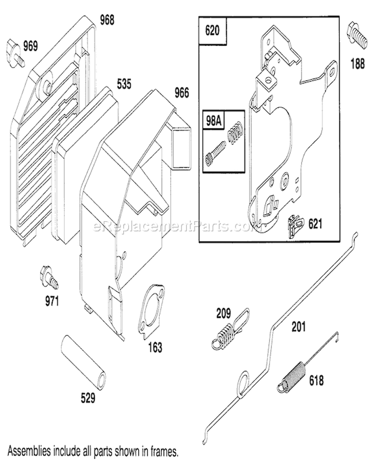 Page E Diagram and Parts List for 20766BC 59000001-59999999 - 1995 Toro Lawn Mower