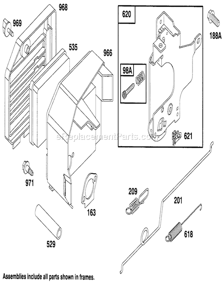Page E Diagram and Parts List for 20766B 49000001-49999999 - 1994 Toro Lawn Mower