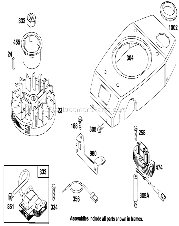 Page G Diagram and Parts List for 20766B 49000001-49999999 - 1994 Toro Lawn Mower