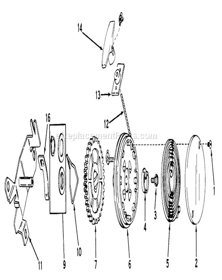 Page G Diagram and Parts List for 20772 0000001-0999999 - 1980 Toro Lawn Mower