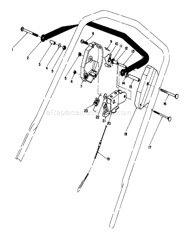 Page N Diagram and Parts List for 20773 3000001-3999999 - 1983 Toro Lawn Mower