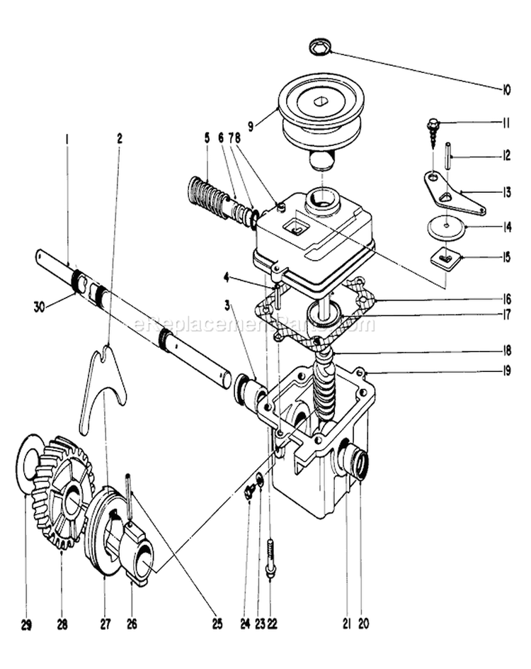 Page G Diagram and Parts List for 20773 3000001-3999999 - 1983 Toro Lawn Mower