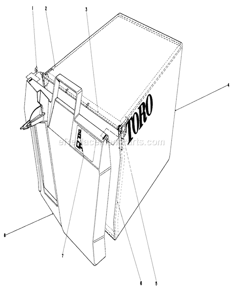 Page E Diagram and Parts List for 20775 9000001-9999999 - 1979 Toro Lawn Mower