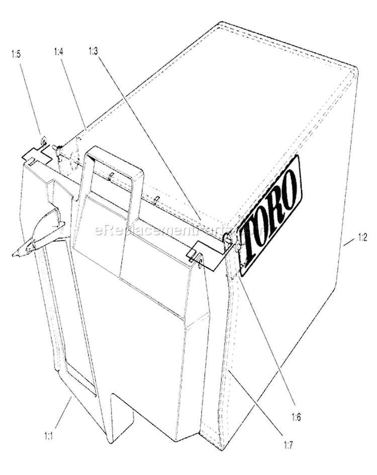Page A Diagram and Parts List for 20776 8900001-8999999 - 1998 Toro Lawn Mower