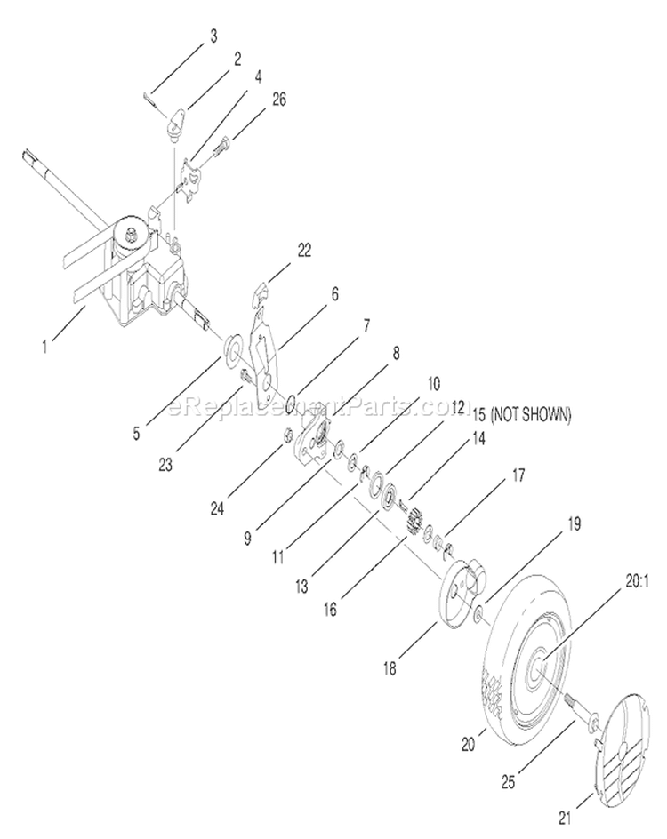 Page O Diagram and Parts List for 20776 8900001-8999999 - 1998 Toro Lawn Mower