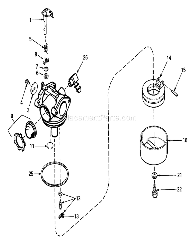 Page A Diagram and Parts List for 20778 9000001-9999999 - 1979 Toro Lawn Mower