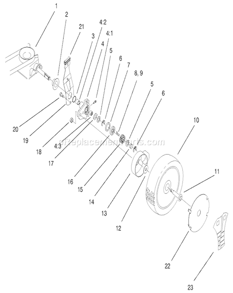 Page I Diagram and Parts List for 20779 200000001-200999999 - 2000 Toro Lawn Mower