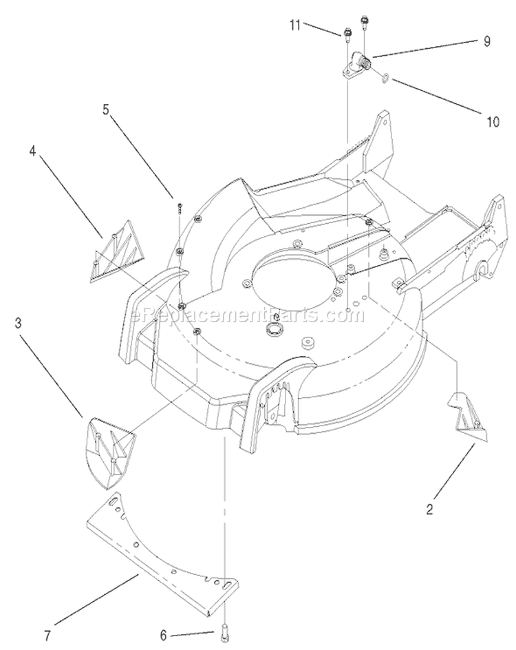 Page K Diagram and Parts List for 20779 210000001-210999999 - 2001 Toro Lawn Mower