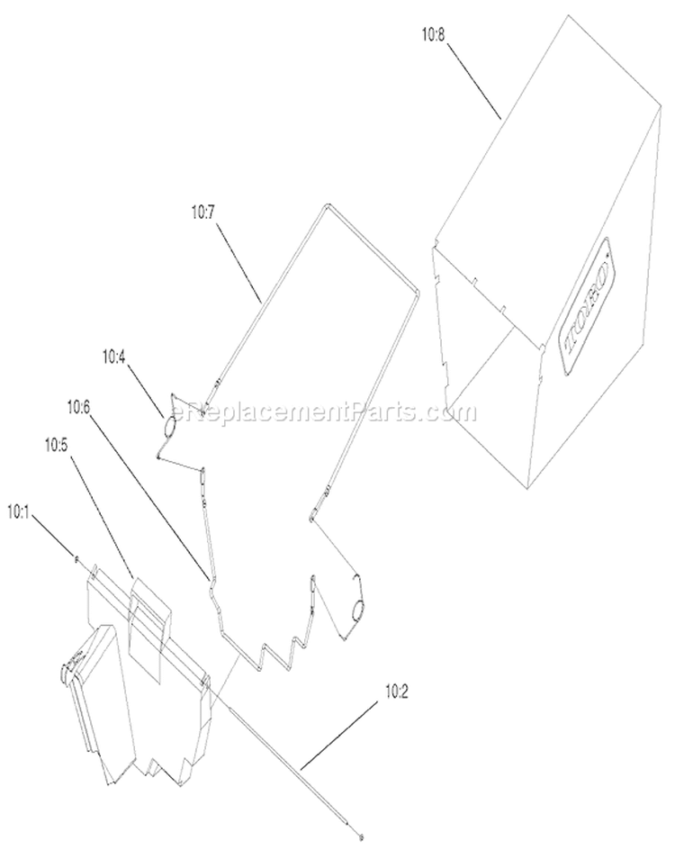 Page P Diagram and Parts List for 20779 210000001-210999999 - 2001 Toro Lawn Mower