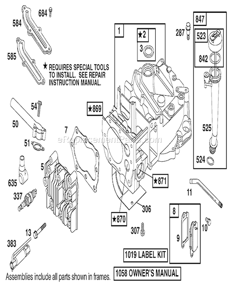 Page E Diagram and Parts List for 20779 210000001-210999999 - 2001 Toro Lawn Mower