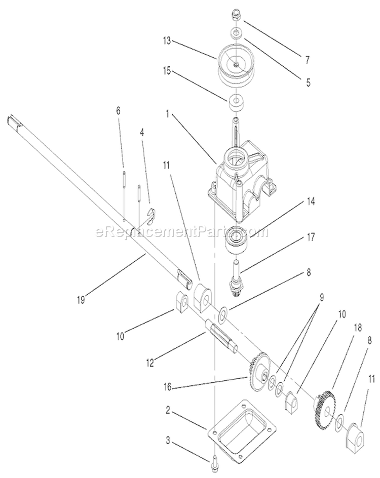 Page H Diagram and Parts List for 20779 210000001-210999999 - 2001 Toro Lawn Mower