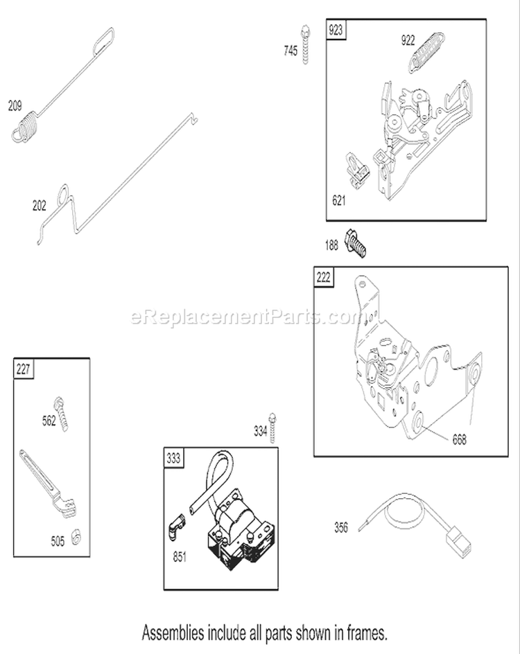 Page M Diagram and Parts List for 20781 230000001-230999999 - 2003 Toro Lawn Mower