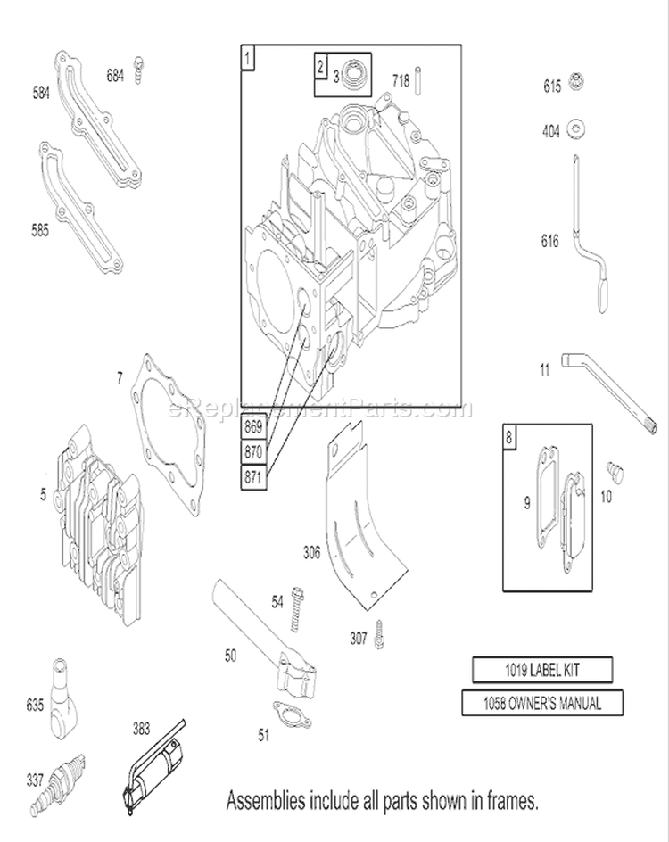 Page G Diagram and Parts List for 20781 230000001-230999999 - 2003 Toro Lawn Mower