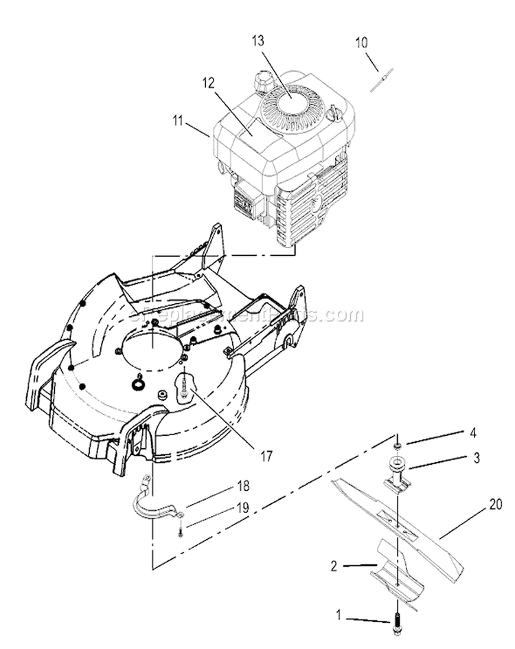 Page S Diagram and Parts List for 20783 230000001-230002003 - 2003 Toro Lawn Mower