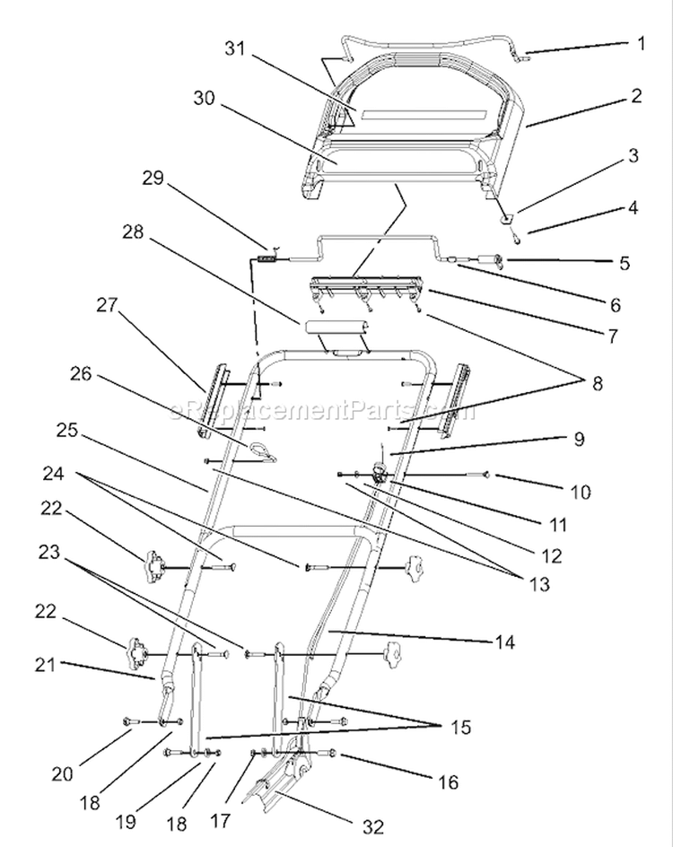 Page Z Diagram and Parts List for 20783 230000001-230002003 - 2003 Toro Lawn Mower