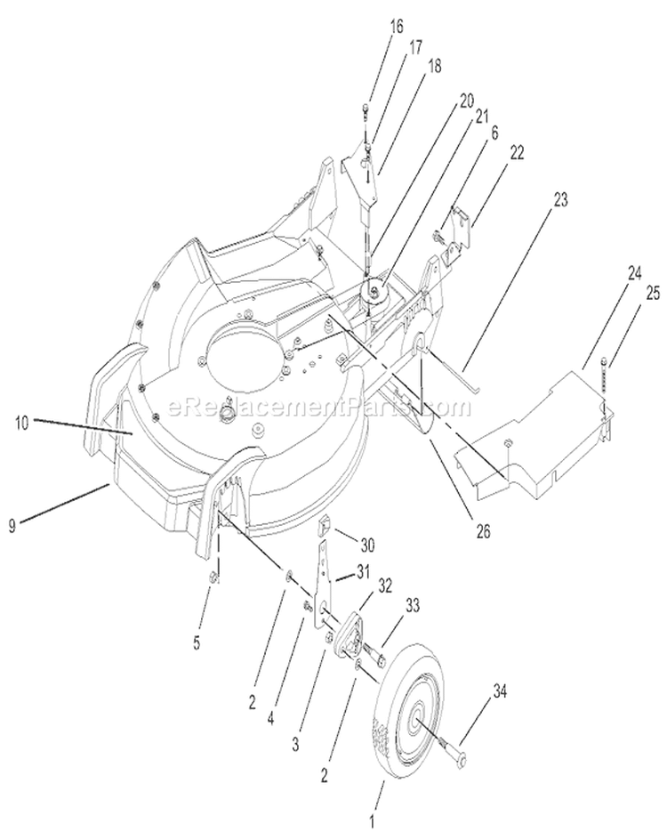 Page Z Diagram and Parts List for 20783 230002004-230999999 - 2003 Toro Lawn Mower