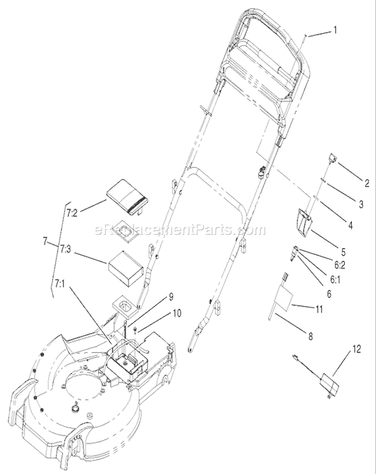 Page R Diagram and Parts List for 20783 220000001-220999999 - 2002 Toro Lawn Mower