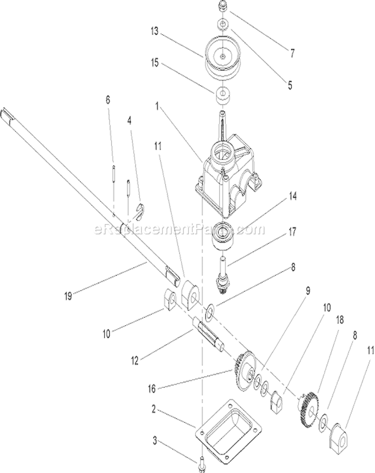 Page K Diagram and Parts List for 20783 250000001-250999999 - 2005 Toro Lawn Mower