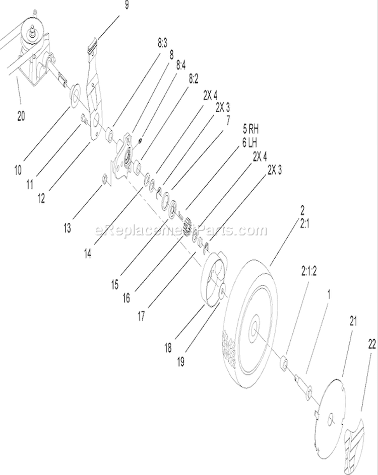 Page L Diagram and Parts List for 20783 250000001-250999999 - 2005 Toro Lawn Mower
