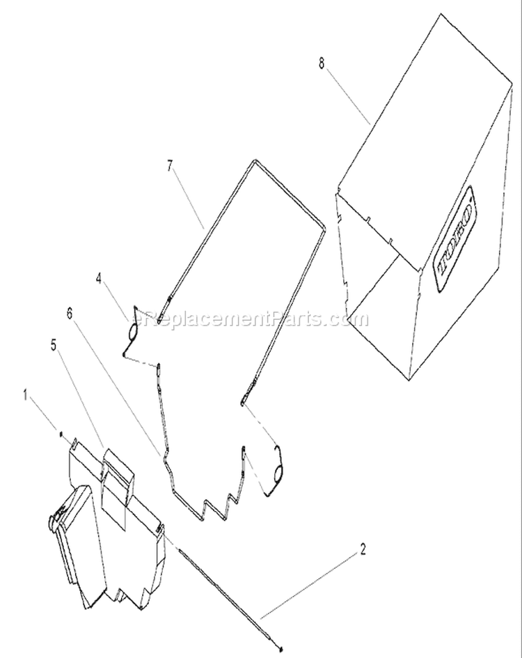 Page S Diagram and Parts List for 20783 250000001-250999999 - 2005 Toro Lawn Mower