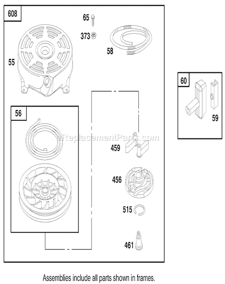 Page I Diagram and Parts List for 20786 8900001-8999999 - 1998 Toro Lawn Mower